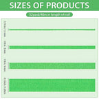 QDiShi 4 Rolls Fine Line Tape(Green), Fineline Masking Tape in 1/16, 1/8, 1/4 and 1/2 Inch Wide x 52 Yard Long, Automotive Masking Tape for DIY Car Auto Paint Art