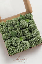 Ling's Moment Elf Green Dahlia Foam Artificial Flowers Real Touch Faux Fake Flower For Home Decor Graduation Baby Shower Decorations Outdoors Party Favors Wedding Gifts Centerpieces Arrangements 25pcs