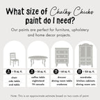 Chalky Chicks All-in-One Chalk Paint for Furniture or Cabinet - 4 Fl Oz - Matte Finish Mad Cloud (Light Gray) for Metal, Wood Furniture Paint - No Sanding All-in-One for Home Decor & Crafts, USA Made