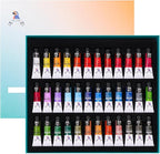 MeiLiang Watercolor Paint Set 36 Vibrant Colors 5ml / 0.17 Fl Oz Tubes, Watercolor Tubes with Great Value, Water Color Paints Art Supplies for Adults, Artists & Beginners