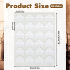 240 Pcs Photo Corners Self Adhesive Picture Corners for Scrapbooking, White Photo Corner Stickers, Photo Mounting Corners for DIY Scrapbook, Photo Album, Journal, 10 Sheets