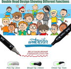 100 Colors Alcohol Markers Set, Dual Tips Blender Art Markers for Drawing Sketching Coloring Artist Pens and Underlining, Professional Permanent Sketch Marker for Kids Adult Coloring