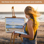 MECCANIXITY Canvas Boards for Painting, 5x7 Cotton Blank Primed Art Canvas Panels Acid-Free for Painting Supplies Oil Acrylic Tempera Watercolor Pouring Paint Artists(White, Pack of 20)