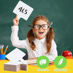 6 Pcs Dry Erase Answer Paddle 7 x 9 Inch Handheld Wooden White Board Double Sided Dry Erase Small Whiteboards for Students Classroom Games Party Auction Paddles for Bidding Meeting Voting(6)