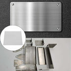 430 Stainless Steel Sheet Metal 12" x 12" x 1/16" Inch Metal Plates for Magnetic Mount Board Wall 16GA(1.70MM) 430 Stainless Steel Shim Stock Plates Metal Sheets for Crafting, Kitchen, Office