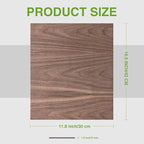 ROBOTIME 6-Pack 1/8" Walnut Plywood Sheets - 12 x 16 x 1/8 Inch - 3mm Laser Wood Sheets for Laser Cutting, Engraving & Wood Burning (Pyrography)