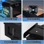 Automatic Card Shuffler and Dealer Machine 360° Rotation, Supports 12 Players, Rechargeable Card Shufflers, UNO Shuffler Card Machine Perfect for Rummy, Poker, Phase 10, Skip-Bo, Texas Hold'em