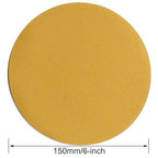6-Inch No-Hole Hook and Loop Sanding Discs 320-Grit, Random Orbital Sandpaper for Automotive and Woodworking, 100-Pack