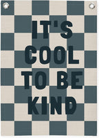 Kids Room Decor,Classroom Banner,It’s Cool to Be Kind,Nursery Decor,Positive Wall Hanging Flag for Bedroom Playroom Classroom Kids Rroom 18x25 Inch(Navy Blue)