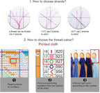 Redxing Stamped Cross Stitch Kits Full Range of Embroidery Starter Kits- Needlepoint Counted Cross Stitch Kits for Beginner Adults 11CT Printed Embroidery Kit-Auspicious Phoenix 16x20 inch