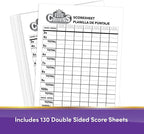 Five Crowns Scorepad – 130 Page Replacement Score Sheet, Card Game Score Card, Tracks 7 Players at Once, Gift for Kids, Birthday Gifts