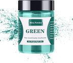 Mica Powder - 60g Mica Powder for Epoxy Resin - Pearl Pigment Powder Dye for Resin/Eye Shadow/Soap Making/Nails/Bath Bombs etc. (Green)
