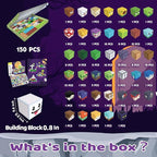 150 PCS Magnetic Building Blocks for Kids, Montessori Magnetic Toys, Build Zombie Island Set, STEM Toddler Sensory Building Blocks for Boys Girls 3 4 5 6 7 8 9 10th Birthday Gift