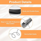 HARFINGTON 8ft Jewelry Wire, 20 Gauge (0.8mm) Brass Craft Soft Metal Tarnish Resistant Copper Beading Wire for Jewelry Making Supplies Crafting, Black
