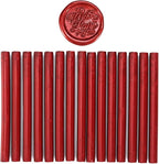 Yoption 15 Pieces Glue Gun Sealing Wax Sticks for Wax Seal Stamp, Great for Wedding Invitations, Cards, Envelopes (Antique Wine Red)