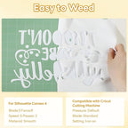 HTVRONT White Heat Transfer Vinyl - 12" x 45FT White HTV Vinyl Roll for T Shirts, White Iron on Vinyl Compatible with Cricut Cutting Machine & Silhouette Cameo - Easy to Cut & Weed