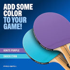 PRO SPIN All-in-One Ping Pong Set - Retractable Ping Pong Net for Any Table (72"), Ping Pong Paddles and Balls, Storage Case - Portable Table Tennis Family Games, Gifts for Boys & Girls