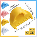 4 PCS 3mm Edge Lock Seam Guide, Mini Sewing Finger Ruler for Hand Sewing, DIY Sewing Kit Tool, Sewing Needle Gauge Measuring Guide, 4 Color