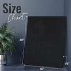 Black Foam Board 16 x 20 x 1/8" (3mm) Inch, 15 Pack Acid-Free Foam Core Poster Board Sheets for Art, Crafts, Presentation, Vision Board, Signboard, and Party Decorations