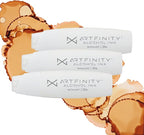 Alcohol Inks 3 Pack - Vibrant, Professional, Dye-Based Alcohol Inks for Artfinity Alcohol Markers, Artists, Drawing, & More! - Mocha Light E1-3