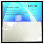 BANLTRE 12 Sheets 7.5 mil Mylar Sheet 12 x 12 inch Milky Translucent PET Blank Stencil Making Sheet for Cutting Machines, Cut Tool Template Material (7.5 mil)