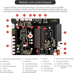 Yahboom Robotic Arm Kit with Raspberry Pi5 16GB RAM Python AI Electronic DIY Robot Building with Camera for Adults OpenCV (RPI-DOFBOT-Pi 5-16GB)