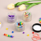 Glass Jars with Lids,Eco-Friendly Cosmetic Containers with Airtight Black Lids & Liners, Multi-Color Options for Cream, Lotion, Body Butter, DIY Skincare Travel Jars (Clear Frosted, 2oz)