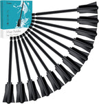 Suzzam Resin Mixer Paddles, 12 pcs Plastic Epoxy Mixer for Drill Paint Stirrer for Drill, Reusable Multipurpose for Resin Mixing, Paint Mixing