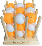 Bounce Battle™ Wood Edition – Family & Party Game for Kids, Teens & Adults – Fast-Paced Skill and Strategy Tabletop Game – Includes 27 Balls & Wooden Cube – Game of The Year Award Winner