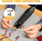 Mini Heat Gun, 300W Dual Temperature Hot Air Gun (110V) with 6.6ft Long Cable & Reflector Nozzle - Ideal for Epoxy Resin Crafts, Shrink Wrapping, Embossing & Vinyl Wrap (2-Temp Settings MF300)