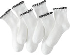 Hstyle 6 Pairs of Ruffle Socks Women, Cute Ruffle Ankle Socks