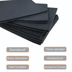 8 Pcs Black Adhesive Foam Padding, Closed Cell Foam Sheet 1/8" Thick 4 Inch X 4 Inch, Neoprene Rubber Pad Self Stick Anti-Slip Adhesive Anti Vibration Foam Pad (4inX 4inX 1/8in, 8)