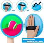 Ayeboovi Toss and Catch Ball Set Boys Toys Outdoor Toys Yard Games Outside Games Beach Toys for Kids Ball and Catch Game with 4 Paddles and 4 Balls [Upgraded Version]