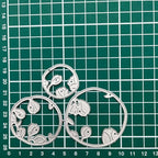 Lapoo Flowers Metal Cutting Die for Scrapbooking - Durable, Cut Stencils for DIY Scrapbook Photo Album Decorative Paper Card, Card Making Supplies, Embossing (Three-Layer Flower Frame 4.2 x 2.9 in)