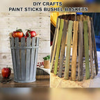 Wooden Paint Stir Sticks - 14 Inch REWISS Paint Sticks Wood Stirrers Paddles Resin or Wooden Craft Sticks, Garden and Library Markers(Pack of 50)