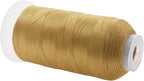 Mandala Crafts Tan Heavy Duty Thread -1500 Yds Tex 90 Thread for Sewing Drapery Jeans Leather Hair - Bonded Polyester Thread Outdoor Marine Upholstery Threads