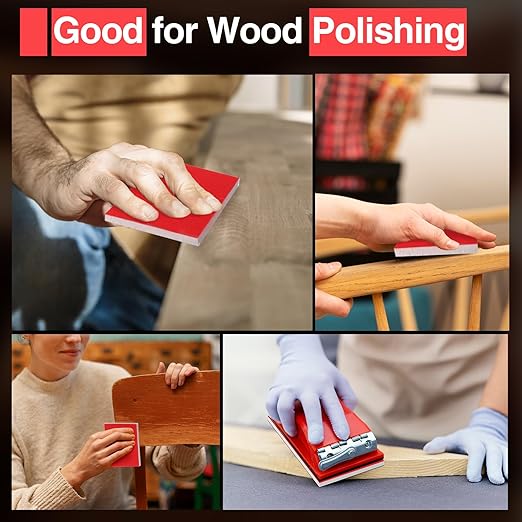 30-Pcs Sanding Sponge, 180-3000 Grit Washable & Reusable Sanding Blocks for Wood, Wet Dry Sandpaper Pads for Wood, Metal, Drywall, and Furniture Polishing, for Smooth Surface Finishing.