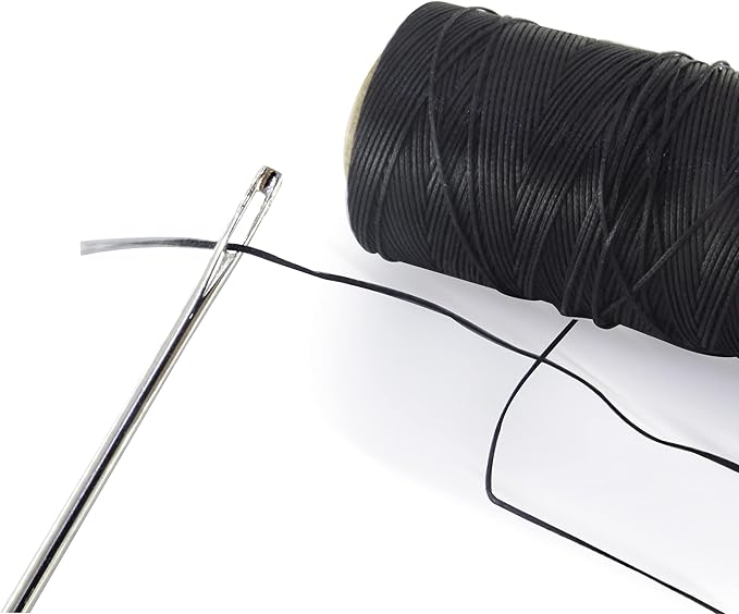 MJMP 12" Professional Upholstery Large Eye Long Needle Easy to Thread,Used for Furniture Weaving Leather Hand Sewing. (12")