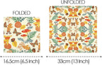 Talking Tables 100 x Disposable Fall Paper Napkins - Made in USA -2ply Recyclable Disposable Bulk Serviettes Decoupage Autumnal Patterned Napkin Thanksgiving Harvest Woodland Mushrooms Christmas