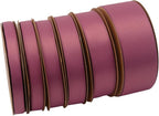 Double Side Satin Ribbon, Continuous 20 Yards,Use for Craft Bows Bouquet, Gift Wrapping, Wedding Decoration, Floral Arrangement (Dark Purple, 1/2 inch)