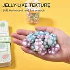 HILAZA 54Pcs Cat Paw Erasers for Kids, Fluorescent erasers, Kawaii Jelly Pencil Erasers Bulk for Office Supplies Classroom Rewards Party Favors