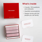 WE'RE NOT REALLY STRANGERS Family Edition Card Game - 150 Conversation Cards for Adults, Teens, and Families - for a Fun & Memorable Family Game Night, Ages 15+, 2-6 Players