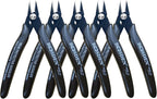 Flush Cut Pliers, 5 Pack, 5 Inch Small Wire Cutters, BOOSDEN 170 Wire Cutters Flush Cutter Pliers, Micro Cutter for Crafts, Models, Zip Ties Snips, Nippers, Electronic