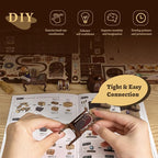 CUTEBEE Book Nook Kit, DIY Booknook Miniature House Tiny House 3D Wooden Puzzle Dollhouse Kit for Adults and Teens, Bookshelf Insert Decor, DIY Craft Gift Model Build