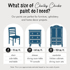 Chalky Chicks All-in-One Chalk Paint for Furniture or Cabinet - 16Fl Oz - Matte Finish Midnight (Peacock Blue) for Metal, Wood Furniture Paint - No Sanding All-in-One for Home Decor & Crafts, USA Made