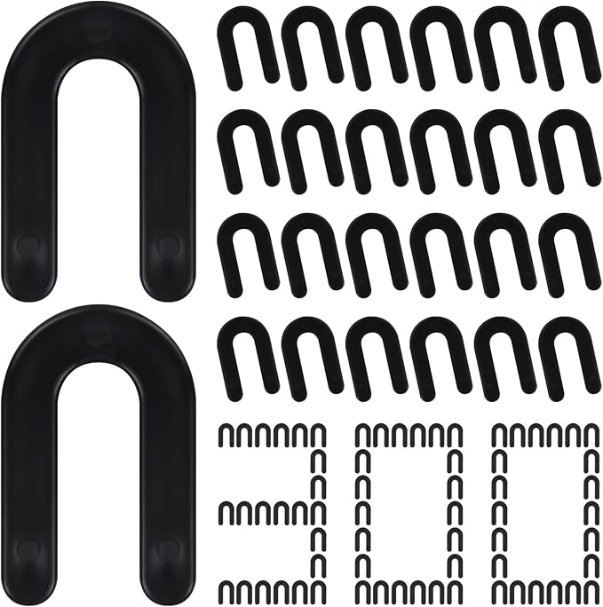 DGSL Tile Leveling System Tile Spacers 1/4 Inch, 300 pieces Horseshoe Shim U Shape Plastic Tile Leveling Clips for Various Types of Tile Leveling