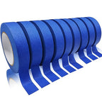 Masking Tape, Blue Painters Tape, Master Adhesive Paper Tape, Multi-Surface Painter's Tape for Painting, DIY Crafts, Decoration, Labeling, No Residue, Easy Remove, 60.1 Yd, 9 Rolls, 0.94 Inch Wide