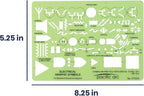 Pacific Arc Template: Electrical Graphic Symbols, 117 Openings 5" x 7"