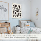 Toddler Room Decor,Alphabet Numbers Linen Canvas Banner,Classroom ABC Banner Wall Hanging Flag Decor for Preschool Kindergarten Toddler Playroom Nursery Classroom 18x25 Inch