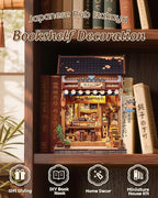 CUTEBEE Book Nook Kit - DIY Miniature House Japanese Izakaya, Dollhouse Kit for Adults and Teens, Booknook Tiny House Bookshelf Decor 3D Wooden Puzzle, Gifts for Family, Friends (Japanese Izakaya)